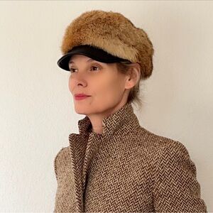 Vintage hand made fur hat